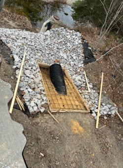 A possible area for contamination